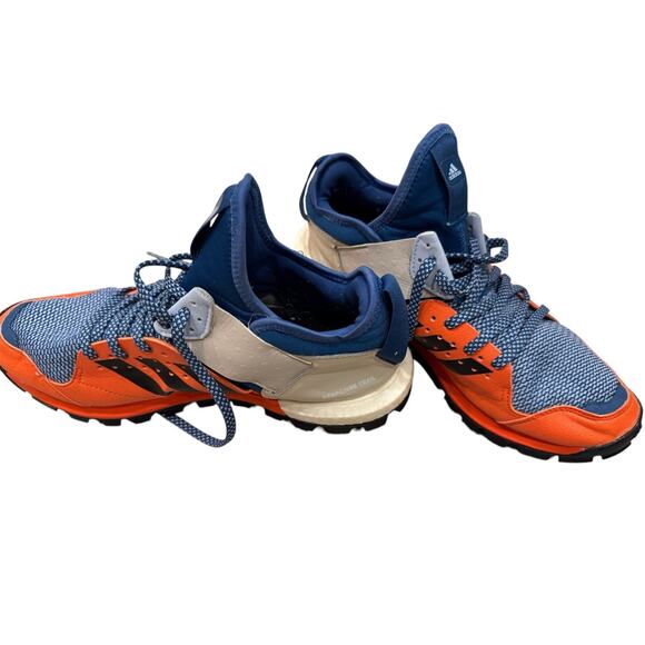 Adidas Response Trail Boost Mens BB1657 Orange Blue Sneakers Shoes Size 7.5 main image 13